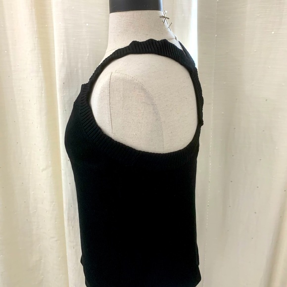H & M Black NWT Rib Knit Top size L - Picture 5 of 14